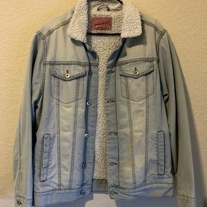 Fleece lined jean jacket!